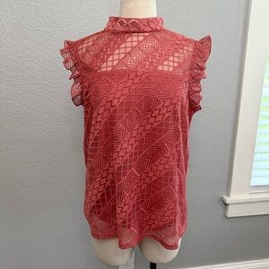 Anthropologie Calligraphie Embroidered Top Size‎ Medium